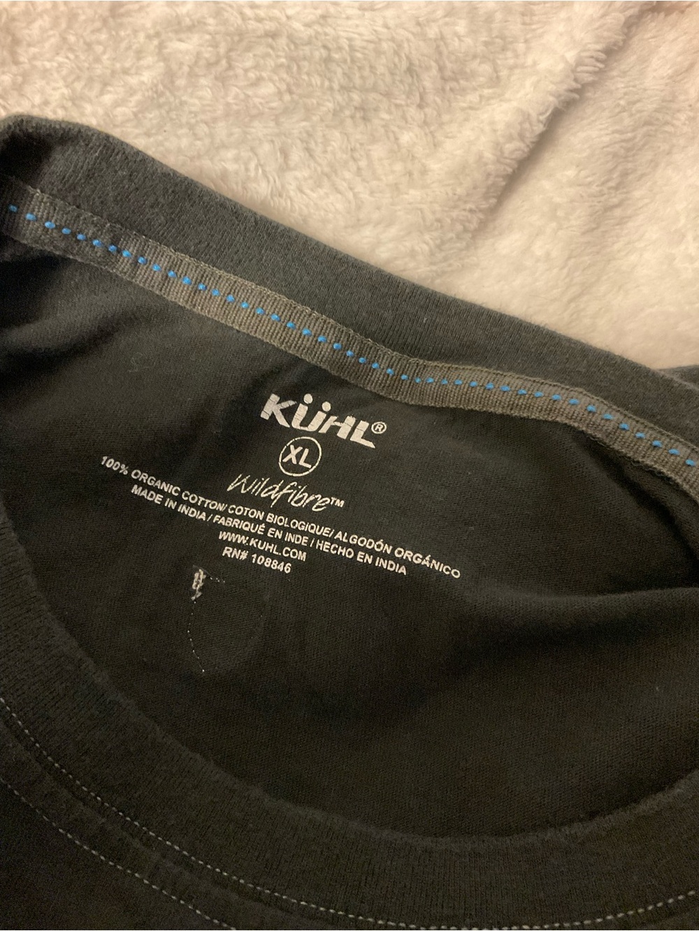 Kuhl Wildfibre Shirt Mens XL Gray Organic Cotton Crewneck Top - Picture 4 of 4